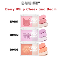 Colorete en Crema Coreano Black Rouge Dewy Cream DW03 Tangerine de Larga Duración, Resistente al Agua, para Rostro y Mejillas, Paleta de Colorete e Iluminador 15g