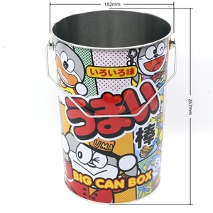 Cartoon Character Design Tinplate Cylinder Can Offset Printing Glossy Surface Food Grade Metal Container - Product Image 4