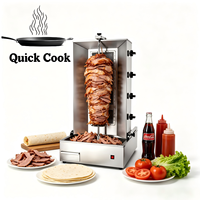Machine à kebab/shawarma électrique/gaz commerciale à 4/5 brûleurs à vendre