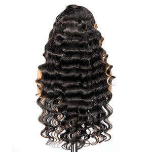 Perruques de cheveux humains à texture rebondissante et bouclée blonde élégante 13*6 perruques avant en dentelle pour femmes noires perruques de luxe exclusives - Product Image 2