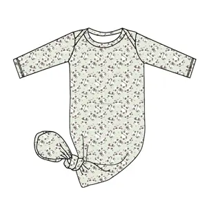 Baby Wears For New Born Kids Jumpsuit Bebes Clothes Long Sleeve Baby Romper Knotted Gown
