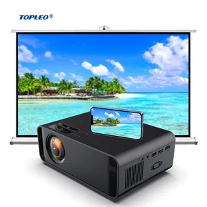 Topleo Portable Led lcd 1080p Smart Wireless Home Cinema Game Short Throw outdoor video 4k Mini Projector