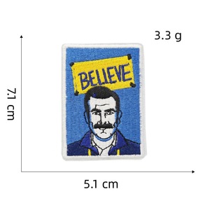 Futbol Libre Sport Felt Handmade Embroidery Iron on Soccer <strong>Patch</strong> - Product Image 3