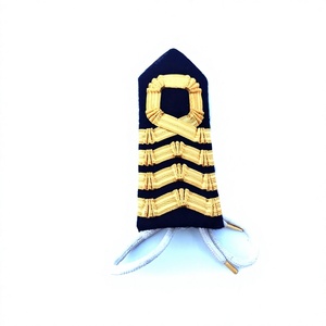 QUICK WAY INDUSTRIES Custom Ceremonial Shoulder Epaulette Black Gold Single Strap Comfortable Fashionable - Product Image 1