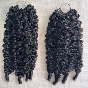 Extensiones de Cabello Humano con Punta de Pluma, Pre-Separadas, Pre-Enlazadas, Cabello Virgen con Efecto Pluma, 100% Rizado Birmano - Product Image 1