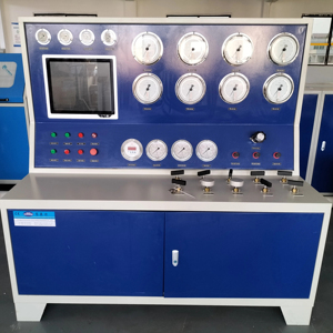 PLC kiểm soát ngang van kiểm tra băng ghế dự bị dn1200 thủy lực Van bướm áp lực máy tính thử nghiệm - Product Image 1