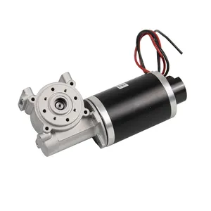 Jkongmotor 63zyt Brushed DC Motor China 63mm 12v 24v up to 230v 10rpm To 220rpm with Mini Worm Gear Box Motor For Door Opener