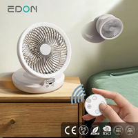 Petit ventilateur mural rechargeable portatif Ventilateur de table Ventilateur de bureau pliable rechargeable avec lumière LED