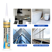 Adhésif silicone neutre GUFENG de haute qualité, anti-moisissure, pour usage en construction, étanche pour cuisine et salle de bain