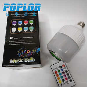Poplor Music Bulb 15W RGB <b>Led</b> <b>Light</b> With Remote Control For Party Lighting - Product Image 2