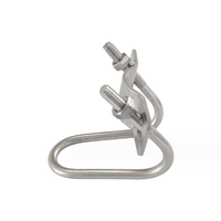 Clip en U pour serre industrielle, connecteur double en U pour fixation de structure, pince de raccordement transversale pour tuyaux, acier galvanisé