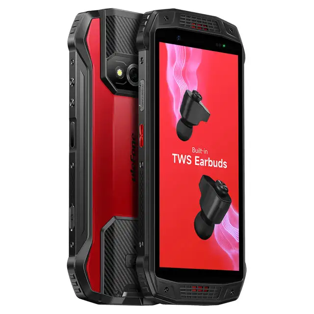 Ulefone Armor 15 Rugged Mobile Phone 6600mAh Android 12 2.4G/5G WLAN 5.45" cellphone NFC Smartphone