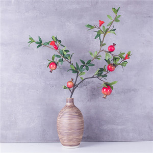 Personalizzazione del nuovo design artificiale <span class=keywords><strong>albero</strong></span> da frutto rosso melograno decorazione per la casa di nozze - Product Image 4