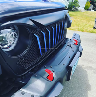 Grille de calandre centrale modifiée en usine pour Jeep Wrangler JL 2018-2023