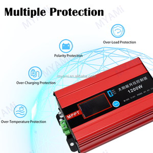 MYAMi 48V/60V/72V fuera de la red Sistema <span class=keywords><strong>Solar</strong></span> MPPT Boost controlador de carga <span class=keywords><strong>solar</strong></span> 30A/15A PV entrada de corriente cargador de batería pantalla LCD - Product Image 3