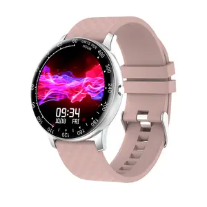 Reloj inteligente H30 H3 para hombre y mujer, accesorio de pulsera resistente al agua con pantalla táctil redonda, control del ritmo cardíaco y de la presión sanguínea, compatible con iphone