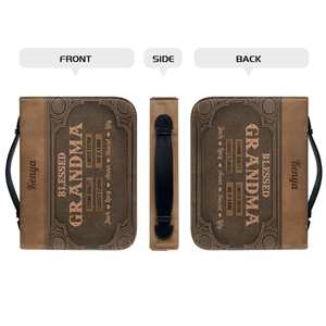 Blessed Nana PU Leather Femmes Sac à main POD Dropship Sac fourre-tout à la mode pour dame - Product Image 4