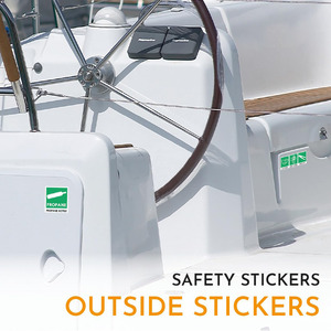 Autocollants de sécurité personnalisés en PVC écologique pour plans d'urgence, marqueurs de localisation et signalisation pour navires, bateaux et embarcations marines - Product Image 5