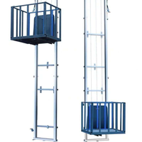 Plateforme élévatrice hydraulique à cylindre unique à hauteur de levage personnalisable avec rail de guidage vertical pour la logistique