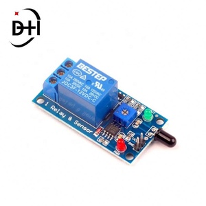 1 ช่อง 12V โมดูลเซ็นเซอร์เปลวไฟ การตรวจจับไฟไหม้ โมดูลรีเลย์เซ็นเซอร์แจ้งเตือนเหตุเพลิงไหม้ - Product Image 2