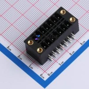 DB2ERHBM-3.5-2*7P-BK Plug-in Terminal Block Bent Lead Through Hole,P=3.5mm Board-to-Board / Socket - Closed Screw Fixing 2x7P - Product Image 1