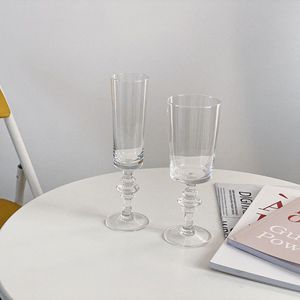 Vintage Ribbed Design Glassware Wholesale European French Classical Style Wine Glasses <strong>Champagne</strong> <strong>Sweet</strong> Wine Cup - Product Image 5