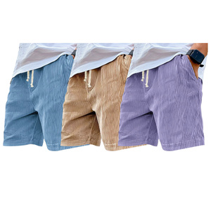 Новые мужские вельветовые шорты в европейском и американском стиле, летние повседневные шорты - Product Image 3