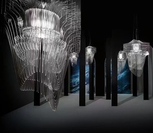 Đèn Chùm ECOJAS Hiện Đại Tùy Chỉnh Đèn Bướm Sang Trọng Đèn Chùm Pha Lê LED Trong Suốt Cho Khách Sạn Sảnh Cầu Thang Chiếu Sáng - Product Image 5