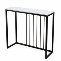 Table console multifonctionnelle en métal de luxe moderne pour entrée, salon, villa, hôtel, chambre, appartement