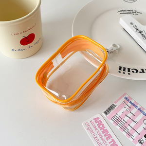 10cm PVC Búp Bê Pouch rõ ràng sáng mù Túi rõ ràng mù Hộp túi với <span class=keywords><strong>Keychain</strong></span> màu trong suốt Mini lưu trữ đồ chơi túi - Product Image 6