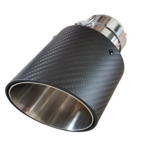 Tuyau d'échappement personnalisé chromé en acier inoxydable de voiture, pointe d'échappement en fibre de carbone pour échappement <span class=keywords><strong>borla</strong></span> - Product Image 5