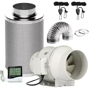 Orientrise Whisper-Quiet Silent Fan with Carbon Filter for Peaceful Indoor Growing