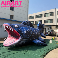 Décoration de scène : Poisson gonflable réaliste pour événements