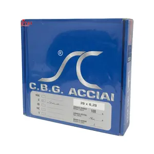 Original Italien CBG ACCIAI Druck Doctor Blade W30/20x0,2mm xL100 m/SC1.3 x 0.1mm Für die Druck industrie