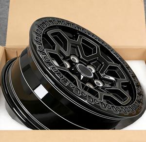 Jantes forgées JUWA pour pick-up et <span class=keywords><strong>SUV</strong></span>, 17x9, 18, 19 pouces, alliage forgé, 6x139.7, 5x127, 6x135, finition noire, amélioration et personnalisation, jantes forgées sur mesure - Product Image 4