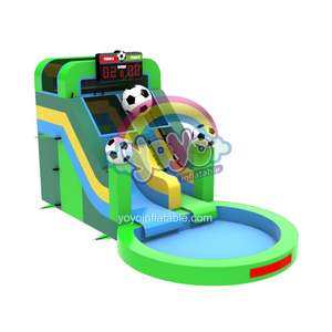 Toboggan aquatique gonflable tropical sec et humide, trampoline de saut, aire de jeux intérieure, location commerciale, directement de l'usine - Product Image 4