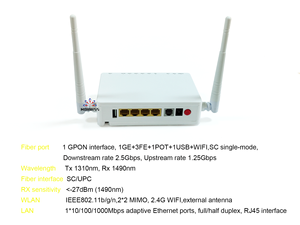 F663nv3a f663nv9 Xpon Omci Zte Gpon Ont F609 F660v8 F677v2 1ge3fe+वाईफ़ाई रिमोट ब्रिज रूट अंग्रेजी Ftth फाइबर ऑप्टिक उपकरण - Product Image 4