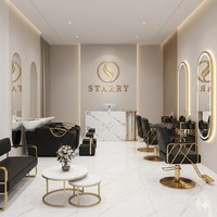 Chaise de salon pliable en cuir PU réglable en hauteur, vente directe d'usine Starry, pour coiffeur