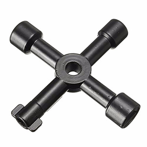 <span class=keywords><strong>Clé</strong></span> triangulaire universelle multifonction 4 en 1, clés de plombier triangulaires pour compteurs de <span class=keywords><strong>gaz</strong></span> et d'électricité, armoires, purge de radiateurs - Product Image 1