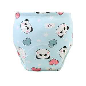 Culottes d'apprentissage transfrontalières pour bébés, lavables, respirantes, anti-fuites 3D, couches lavables en coton pur pour l'été - Product Image 6