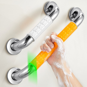 Barres d'appui de sécurité en acier inoxydable, capacité de charge de 300 Jin, pour salle de bain, baignoire, toilettes, usage pour personnes âgées - Product Image 1