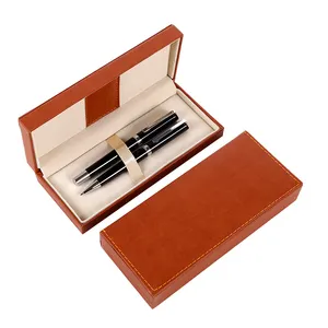 Wholesale Luxury Cardboard Paper Package Custom Logo Customized Rectangle Pu Pen Packaging Gift Box