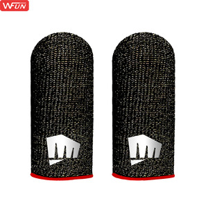 Fundas para Dedos para Juegos en Pantalla Táctil, Guantes para Puntas de Dedos, Accesorios Duraderos para Juegos Móviles, Fundas Delgadas Anti-Sudor - Product Image 1