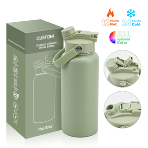 Gobelet de sport en acier inoxydable personnalisé, écologique, 24 oz/25 oz/18 oz/32 oz, double paroi, thermos, voyage, portable, 12-24 - Product Image 1