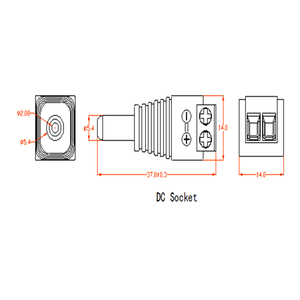 Nhà Máy Giá 5.5*2.1 Coax Video Adapter cắm DC nam nối cho CCTV Phụ Kiện máy ảnh để thiết bị đầu cuối khối Adapter - Product Image 4