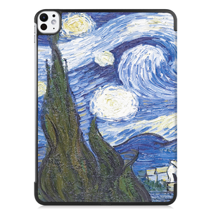 Starry Sky Design Smart Auto Wake/Sleep Triple <span class=keywords><strong>étui</strong></span> pliant pour <span class=keywords><strong>iPad</strong></span> <span class=keywords><strong>Pro</strong></span> 11 pouces M4 2024 housse de protection pour tablette - Product Image 3