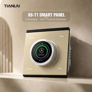 Thermostat Tuya Zigbee Tianlai TL-X6-T1, interrupteur mural, contrôle double mode climatisation et chauffage au sol, boîtier 86 pour maison intelligente - Product Image 2