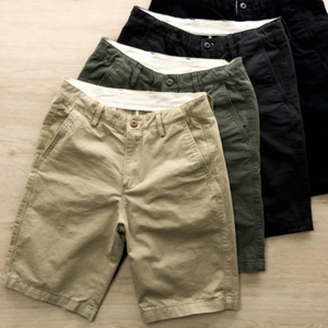 Pantalones Cortos Bermuda Oxford para Hombre, Cierre de Botones, Cintura Media, Algodón, con Bolsillos, Tejido Transpirable - Product Image 4