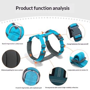 Coleira de Cão de Nylon de Alta Qualidade e Luxo, Formato Y, Confortável, Com Alça Macia, Refletiva e Estilosa - Product Image 4