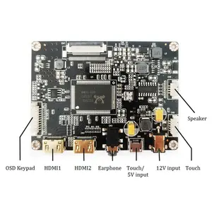 eDP LCD controller board supporting Touch Screen input, HDR, 1080P